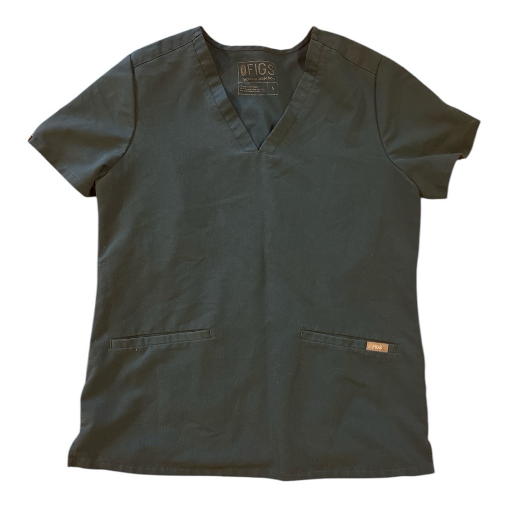 FIGS Dark green blue Scrub Top